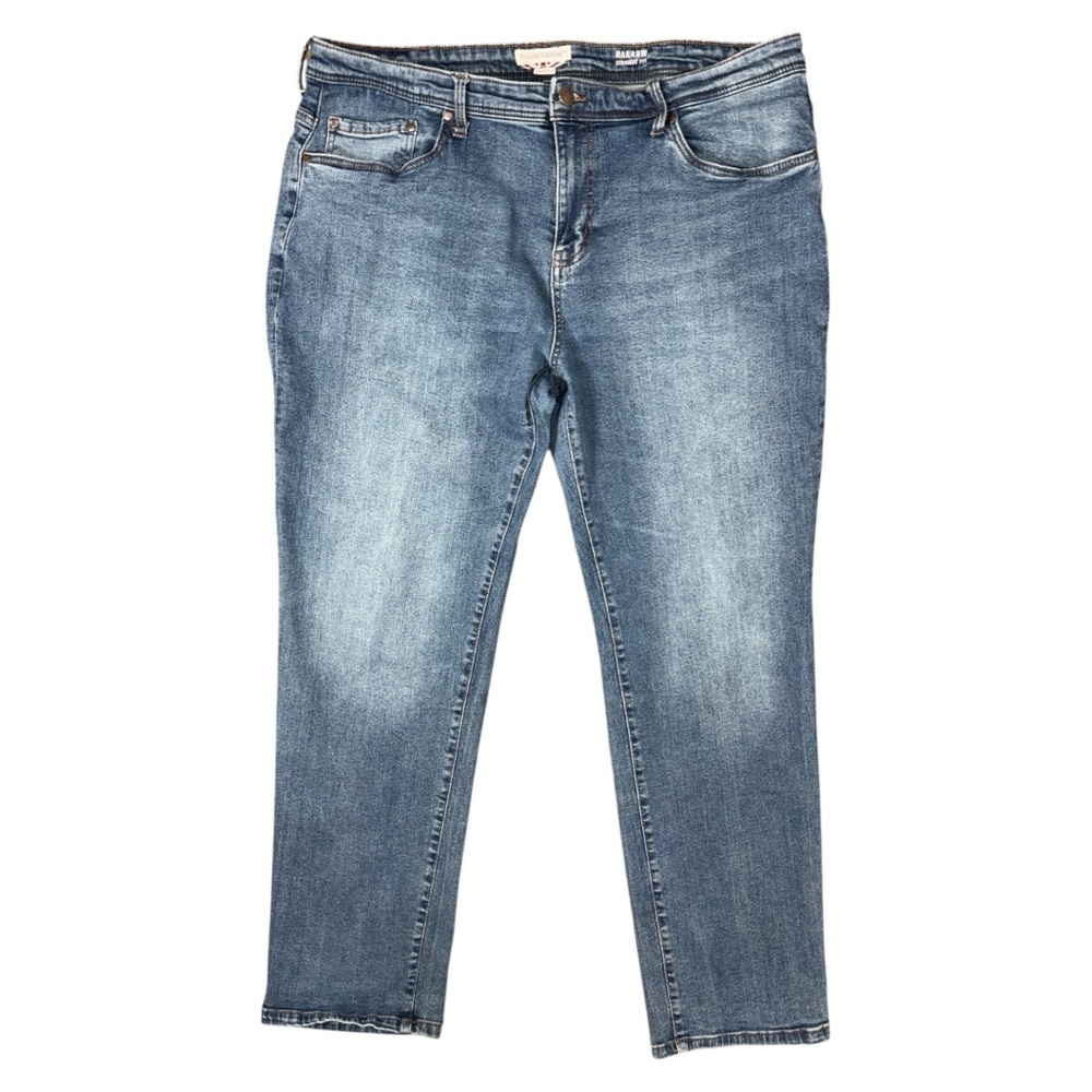 English Laundry Men's Blue Harrow Straight Fit Jeans 40x32 Denim Mid Rise